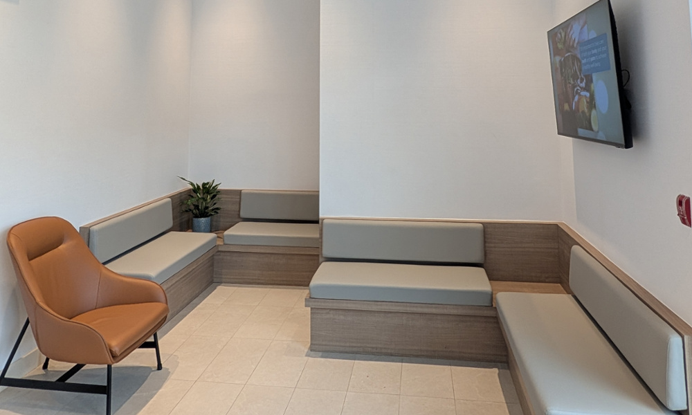 The Alta waiting lounge